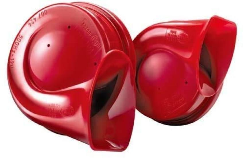 

Germany HELLA RED TWIN TONE HORN SET Snail Type 3FH007 424-811 [Item] червоний