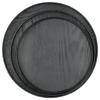 3-teiliges Set 30cm 27cm 24cm Durchmesser Runde Schwarze Holztablett Geschirr Dessert Obsttablett für Zuhause Hotel