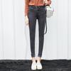 Women's High-Waisted Skinny Jeans - Spring/Autumn 2024 Korean Style Slimming Elastic Pencil Pants with Velvet.