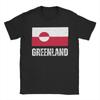 Greenland Flag Vintage T Shirt Summer  Hipster T Shirts Men Cotton O Neck Plus Size 5XL Clothing Short Sleeve Vintage Tshirt
