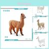 Adorable Pvc Alpaca Model Static Display Piece Cute Desk Decoration For Home