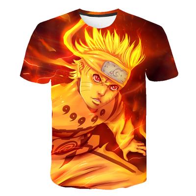 Kids Boysnarut T-shirts Baby Cartoon Print Short Sleeve Harajuku Tops Children Fashion Tshirt 4-14 Years Kids T Shirts