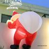 Inflatable Climbing Santa Claus Decoration for Christmas Doors and Scenes