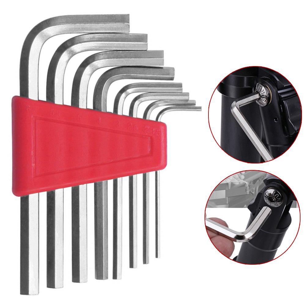 Compact Hex Wrench Set Metric and Inch Sizes for Home and Workshop
