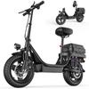 TOOFLY GQ8 14'' Adult Electric Scooter 20MPH 250W Motor 48V15Ah Battery City Commuting E-Scooter Equipped With Removable Seats