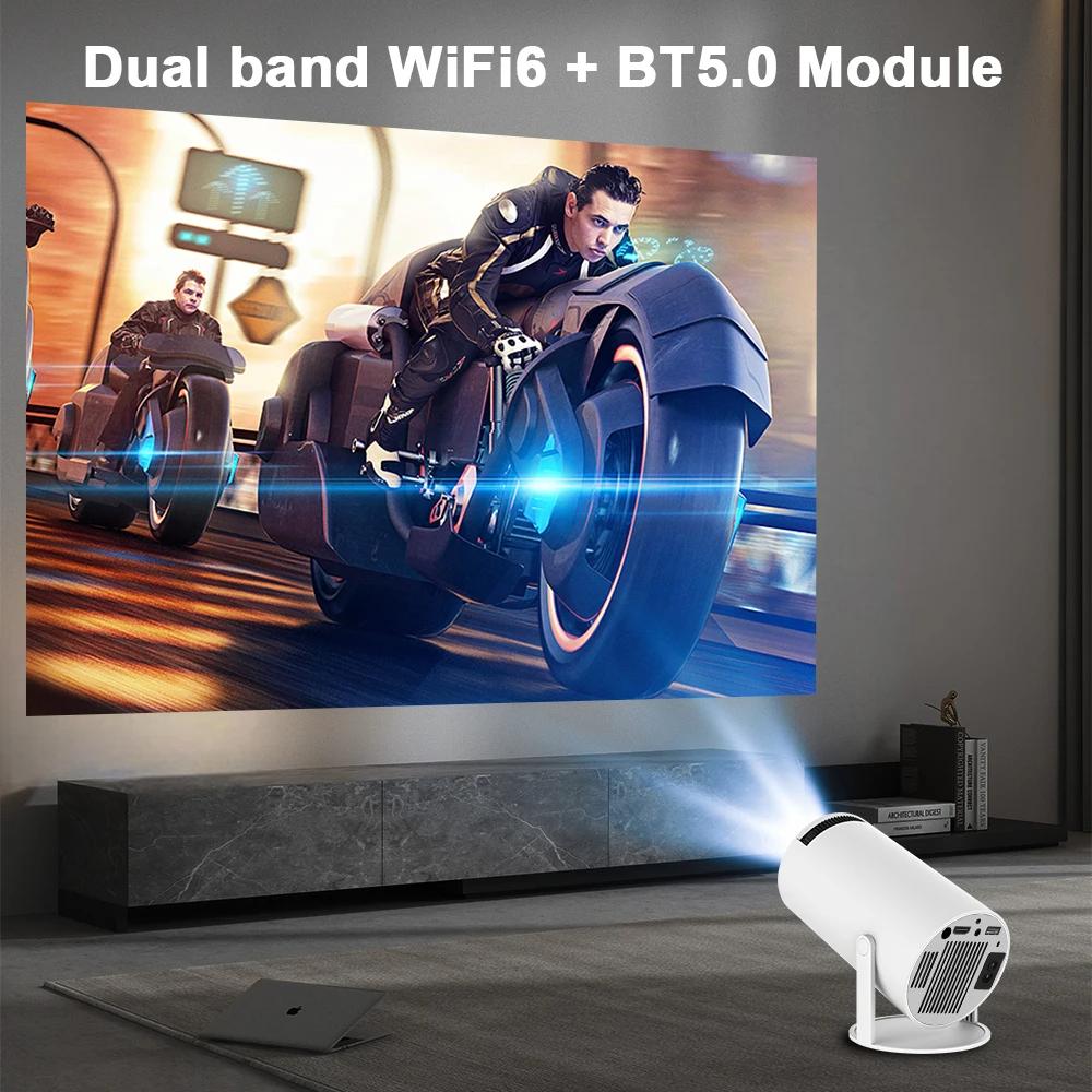 2025 New Transpeed Android 11 Projector 1280*720P 4K Wifi6 200ANSI Allwinner H713 180° Flexible BT5.0 Home Cinema Outdoor Portable Projetor