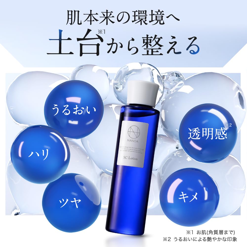 NANOA Exosome Human Stem Cell Lotion Highly Recommended by Dermatologists Vitamin C Derivative Made in Japan (NANOA) - - EGF, Anti-Aging, Ceramide, -