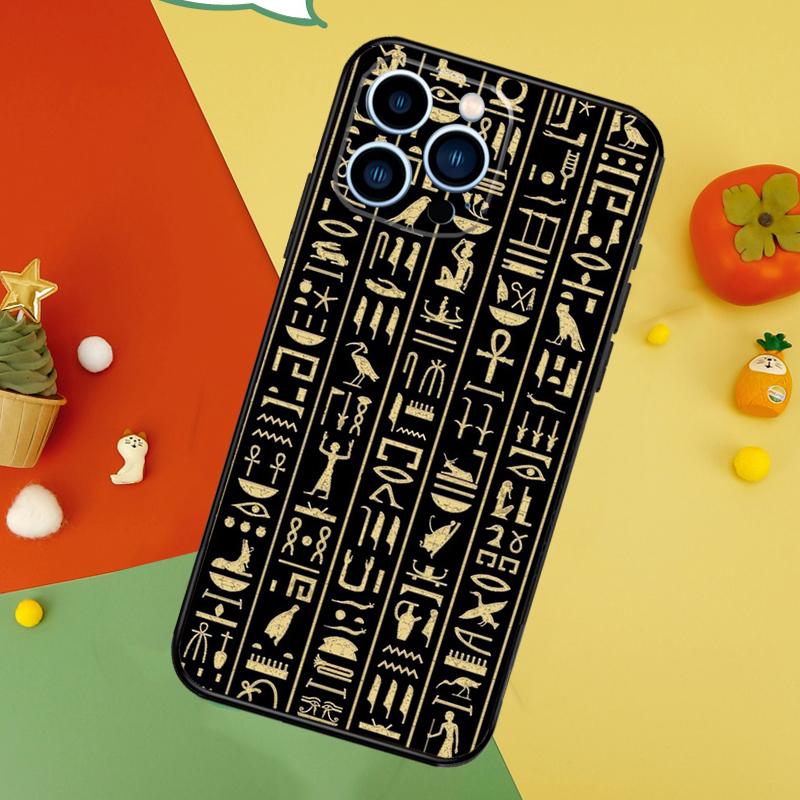 

Egypt Pharaoh Mural Phone Case For iPhone 17 Pro Max 16 15 13 12 11 14 Pro Max Plus 12 13 Mini 16e 17 Air Cover iPhone 14