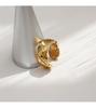 HYACINTH Korean Metal Scratch Index Finger Ring - Cold Style Fashion Temperament