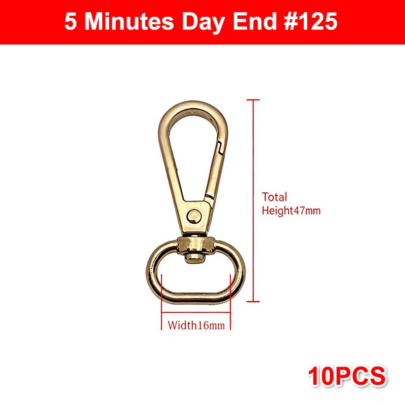 10Pcs Zinc Alloy Swivel Snap Hooks With Heavy Duty Rust Proof Structure For Diy Bag Making Keychain Lanyard Crafting Projects