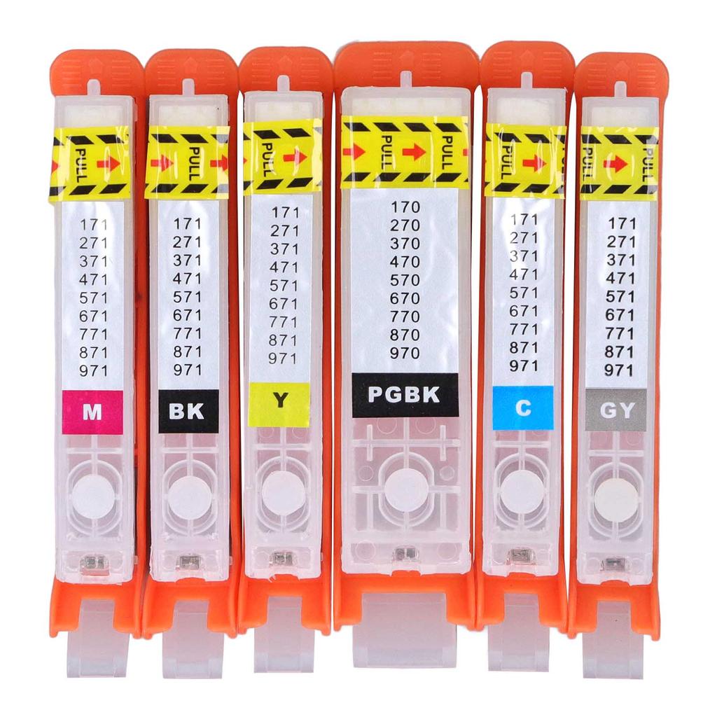6PCS Ink Cartridge Replacement Refill Inkjet Box Printer Accessories for PIXMA MG5720