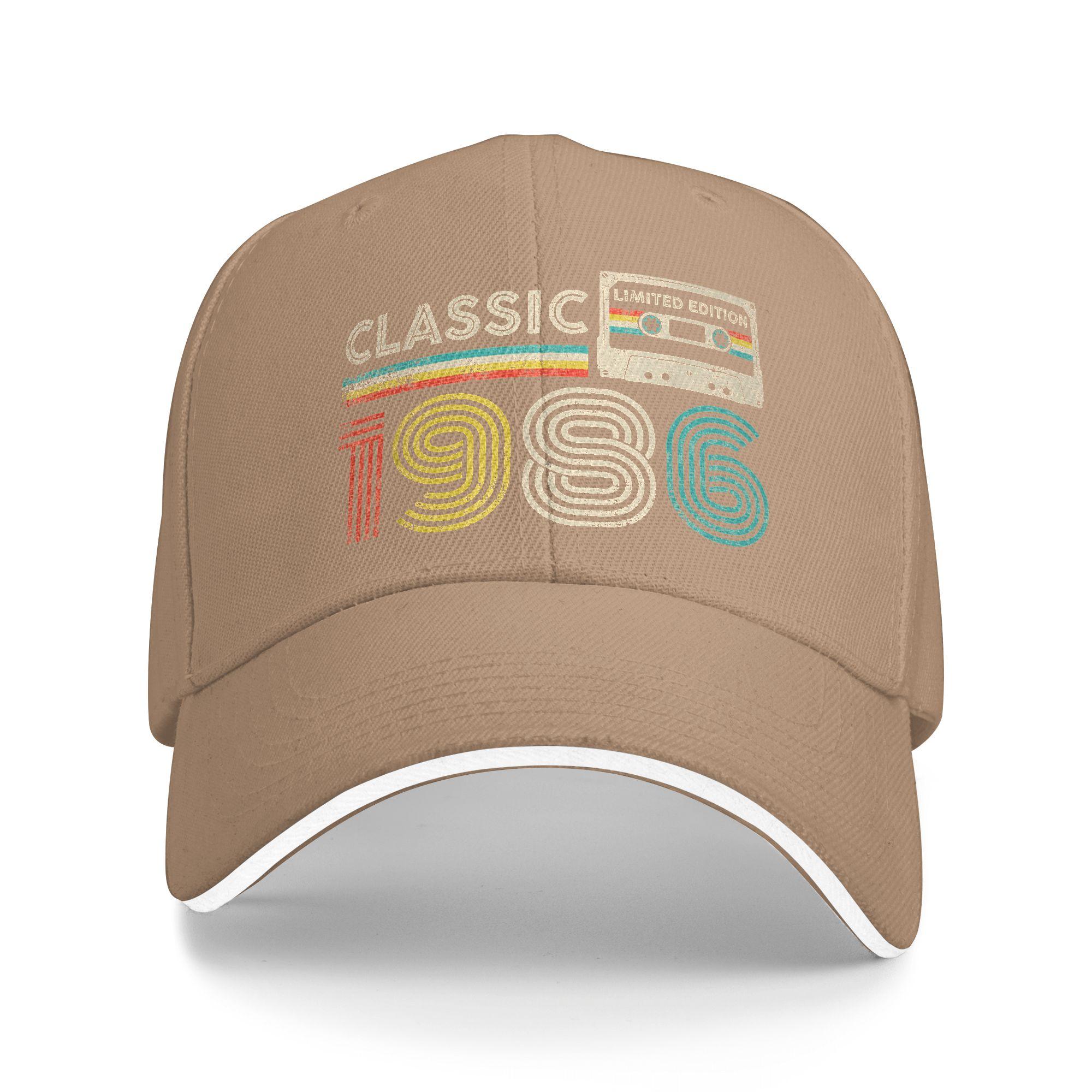 Gorra De Béisbol Clásica Vintage De 1986 Con Diseño De Casete Gorra Trucker Con Estampado Para Hombre Gorra De Moda De Calidad
