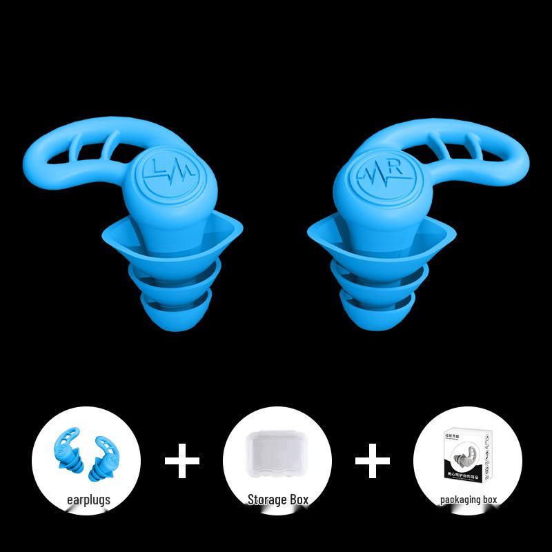 Silicone Soundproof Earplugs: Sleep, Study & Swim Noise Reduction