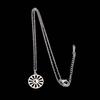 Stainless Steel Sun & Moon Pendant Necklace - Versatile Clavicle Chain for Women
