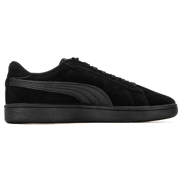 Puma Smash 3.0 Leather Low-Top Sneakers Unisex Sneakers Black Silver 390984-02