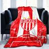 1PC Soccer Player Printed Soft Flannel Blanket Throw for Adult Bedroom Living Room Sofa Camping Travel Fan gifts Christmas Gifts