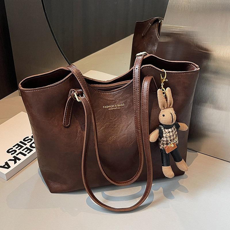 Hochwertige strukturierte Tasche Damen Herbst und Winter neue einfache Retro-Umhängetasche Klasse Pendler Tragetasche Achseltasche