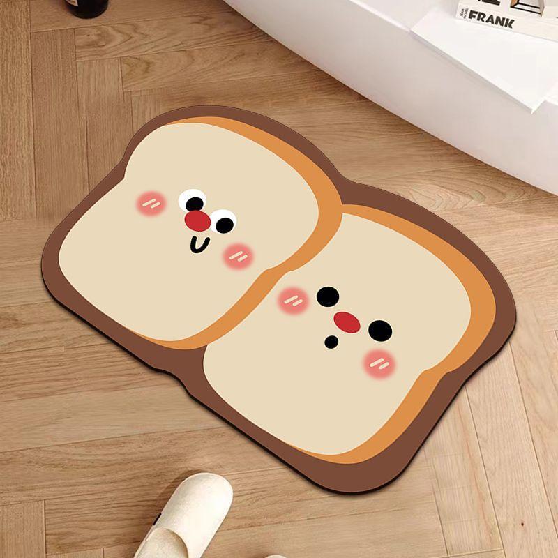Ins vind tecknad söt kiselgur mjuk golvmatta absorberande halkfri snabbtorkande badrum toalett entrédörrmatta