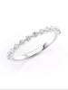 925 Silver Simplicity Classic Zircon Bead Ring For Women Engagement Wedding Luxury Fashion High Quality Fine Jewelry