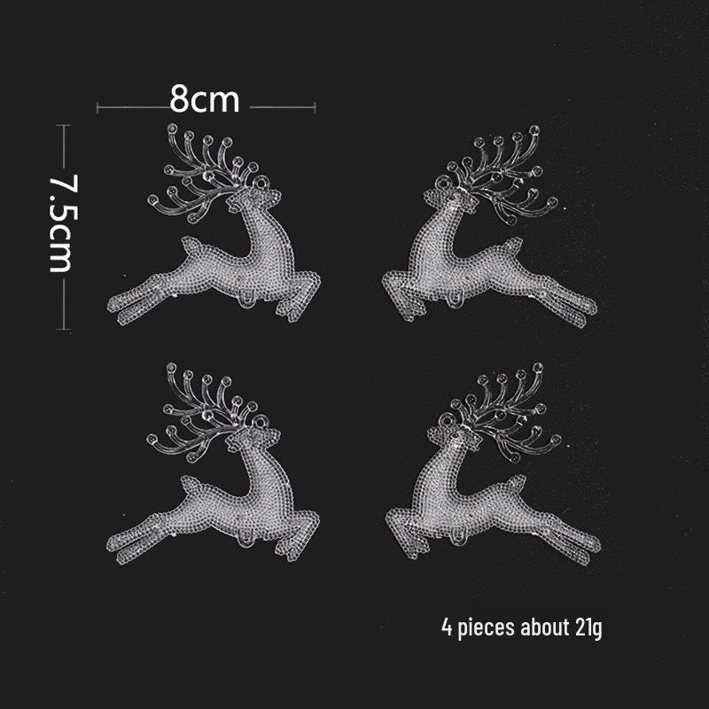 Hot-Selling Acrylic Snowflake String Icicle Christmas Tree Decor