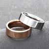 Hard Tungsten Steel Men's Wedding Ring Band for Women Rose Gold Color 8mm Width Comfort Fit Engagement Jewelry Rings for Him Her