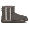 New UGG Classic Mini Shearling Logo 'Charcoal' Women's 1153473-CHRC