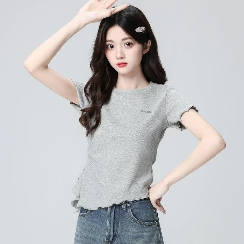 Women s Ribbed Knit Pullover Top S