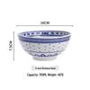 Exquisite Blue and White Retro Porcelain Bowl Set for Hotel and Home Use