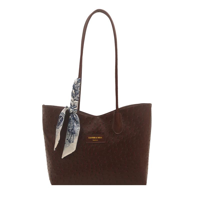 

Simple and atmospheric retro bag women s new fashionable largecapacity casual shoulder bag commuting daily tote bag