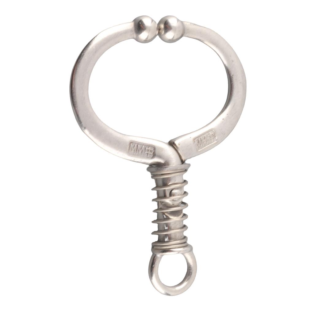 Cattle Nose Ring Cattle Spring Nose Ring Cattle Nose Ring Stainless Steel Cattle Nose Clamp Cow W Spring Nose Ring for Farm