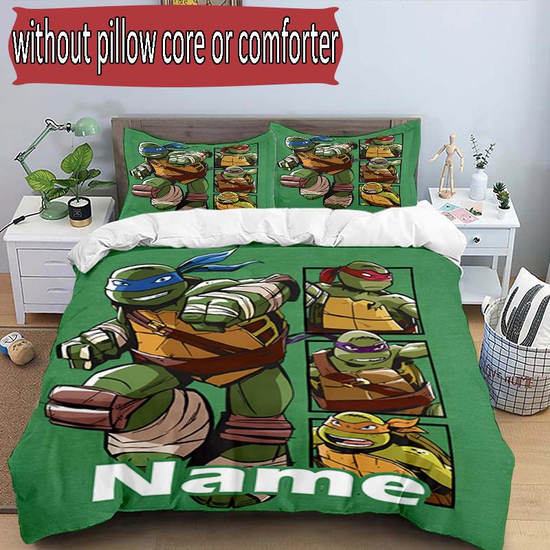 3-teiliges Bettbezug-Set (1 * Bettbezug + 2 * Kissenbezug, ohne Kern), Benutzerdefiniertes Namens-Gamer-Muster Bettwäscheset, Schlafzimmer-Dekoration Geschenk für Zuhause