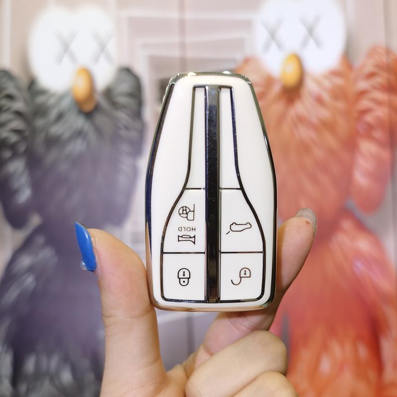 Elegant Key Cover for Hongqi Models HS5, HS7, H5, H9, E-HS9 - Unisex Car Protection