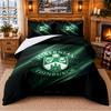 Printed 3Pcs Bedding Set Hibernian FC Pattern Bed Sheet Pillowcase For Bedroom Decor