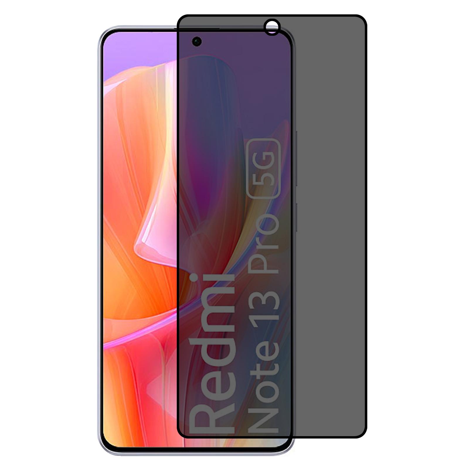 

For Xiaomi Redmi Note 13 Pro 5G Screen Protector Anti-Spy High Aluminium-silicon Glass Film As Shown A