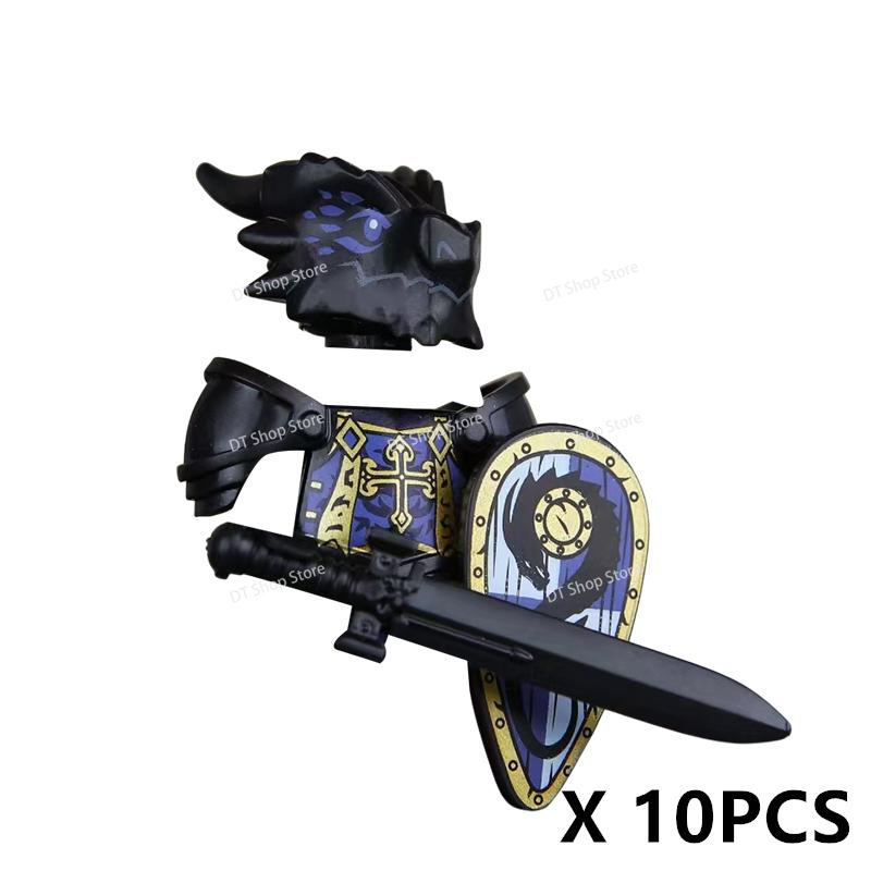QQ04-7 Dragon Knights Heavy armor Bricks Assemble Building Blocks Action Figures accessories bricks Model Toys Christmas Gifts