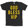 DEUS ABENÇOE VIP Camiseta Preta Club V.I.P. Camiseta de Quarto NOVA COM ETIQUETAS