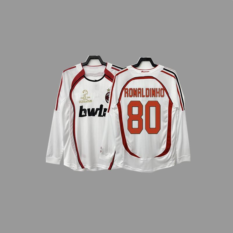 Tricou de fotbal vintage AC Kaka Maldini Ronaldo Ronaldinho tricou tricou de joc antrenament