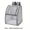 Haustierbedarf Mesh Atmungsaktiver Doppelschulter-Hunderucksack Outdoor-Reise-Katzentasche Haustier-Sommerrucksack
