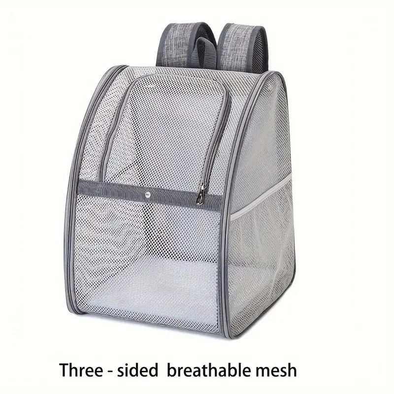 Haustierbedarf Mesh Atmungsaktiver Doppelschulter-Hunderucksack Outdoor-Reise-Katzentasche Haustier-Sommerrucksack