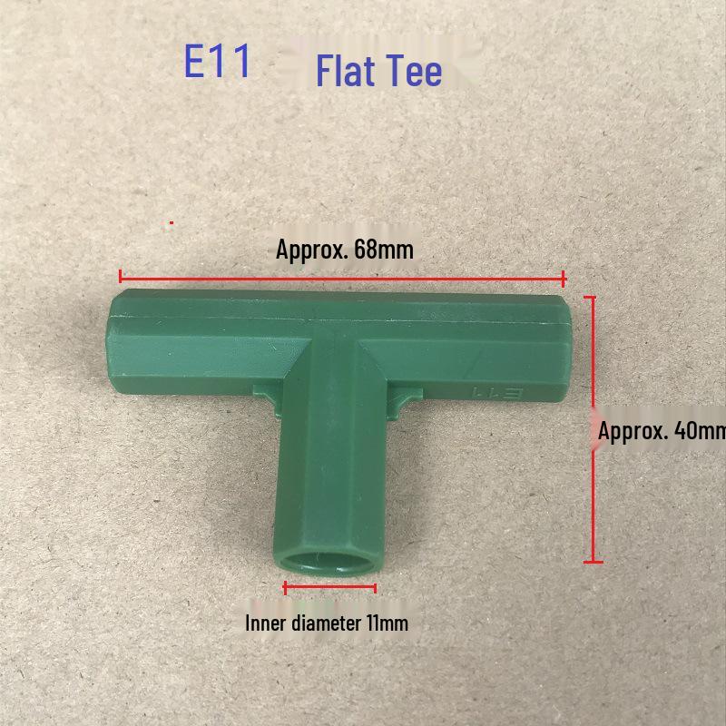 Right-Angle Three-Way Greenhouse Heating Tent Connector for Gardening Tools.