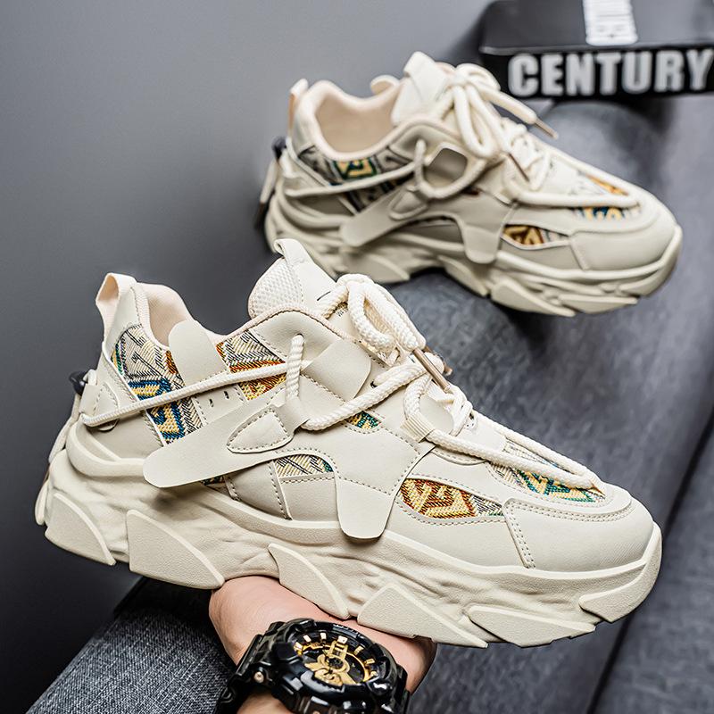 Sommer Herrenschuhe neue atmungsaktive Schuhe Herren Sportschuhe trendige vielseitige Plateau Freizeitschuhe zum Laufen trendige Schuhe