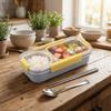 BPA Free Divides Food Container Microwaveable Thermal Insulation Lunch Box  Camping