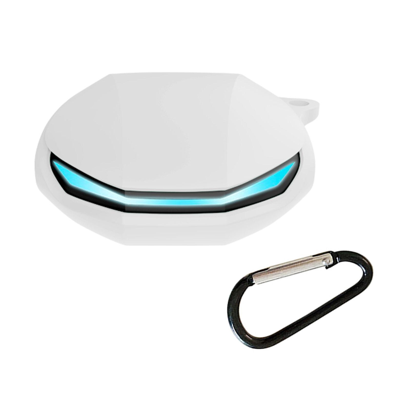 

Earbuds Case Protective Cover with Carabiner for Lenovo GM2 Pro Earbuds Full Protections Housing белый