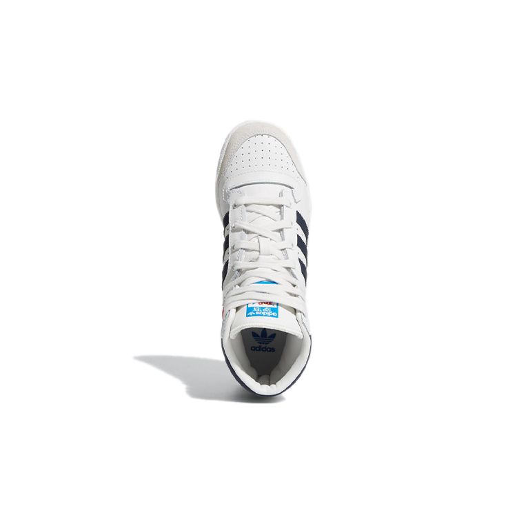 adidas Top Ten High J Zapatillas Blancas Azul Oscuro para Niños Core-White Collegiate-Red D74481