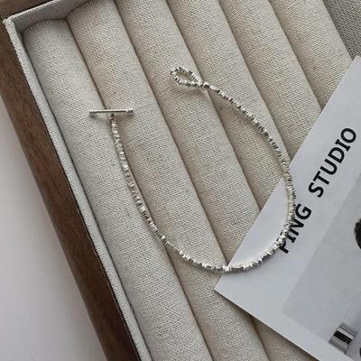 S925 Sterling Silver OT Clasp Bracelet - Korean Fashion, INS Style, Simple Design