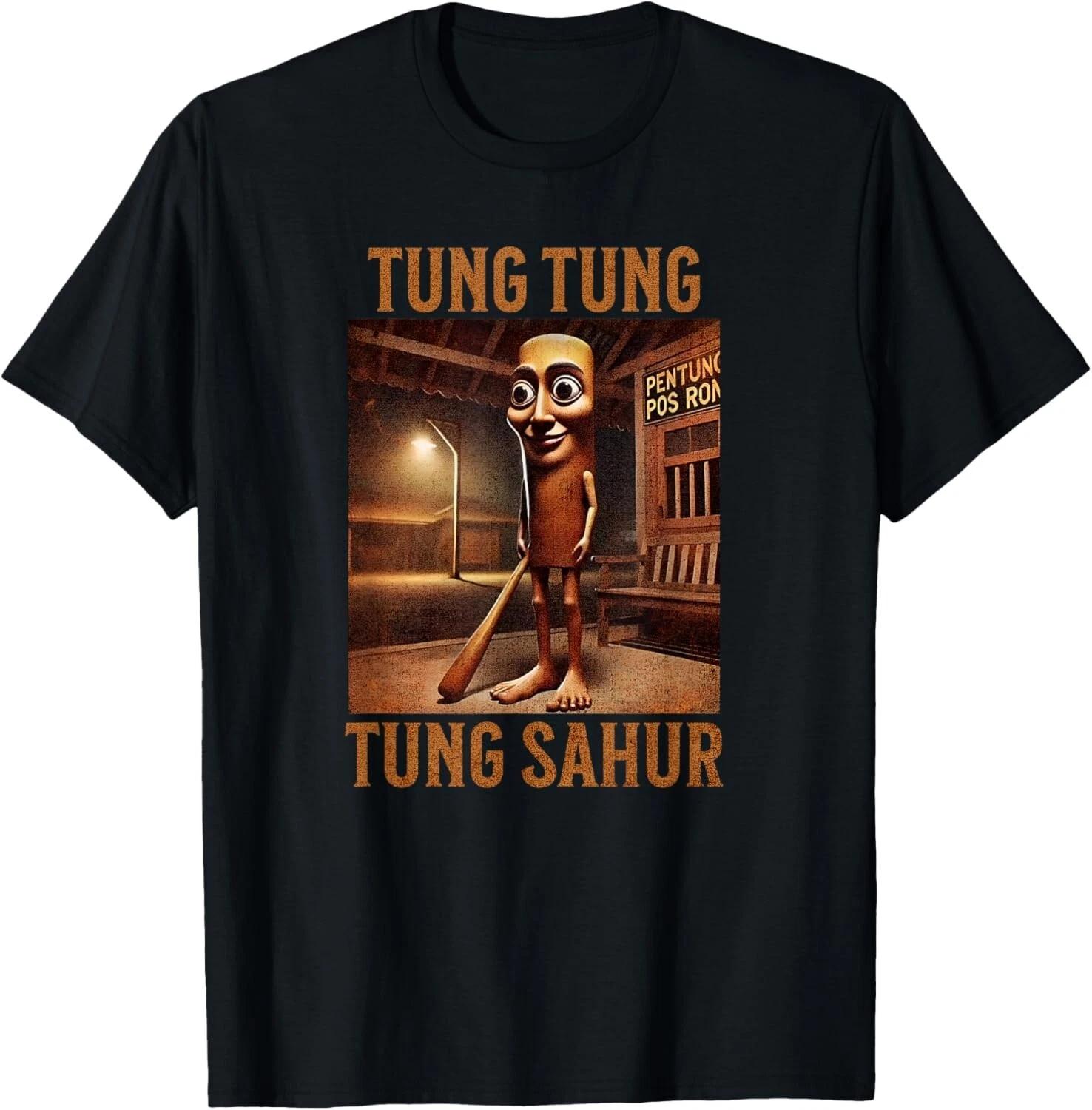 

Tung Tung Tung Sahur Italian Brainrot Meme T-Shirt unisex T-Shirt 3XL