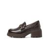 Belle Damen-Loafer Britischer Stil Kleine Lederschuhe Pendler-Flats