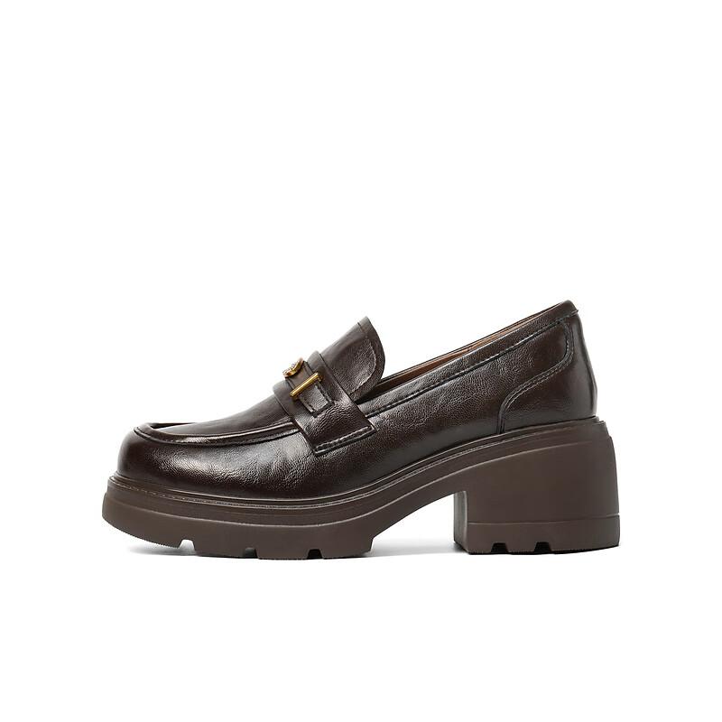 Belle Damen-Loafer Britischer Stil Kleine Lederschuhe Pendler-Flats