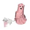 Ghost Dog Statue Halloween Spooky Resin Figurine Ghost Walking Dog Sculpture Garden