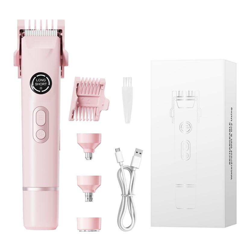 

Portable Dual-Head ABS Shaver Electric Epilator Waterproof New Design for Women Private Area Body Hair Beauty Personal Care розовый